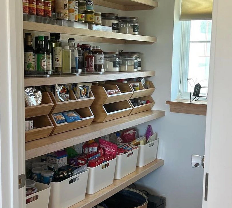 organized pantry closet